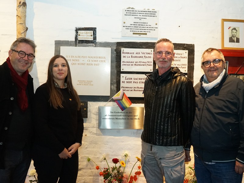 Neue Gedenktafel für als homosexuell verfolgte Melker KZ-Häftlinge Neue Gedenktafel für als homosexuell verfolgte Melker KZ-Häftlinge